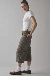 BDG Mega Cotton Poplin Mid-Rise Baggy Jort