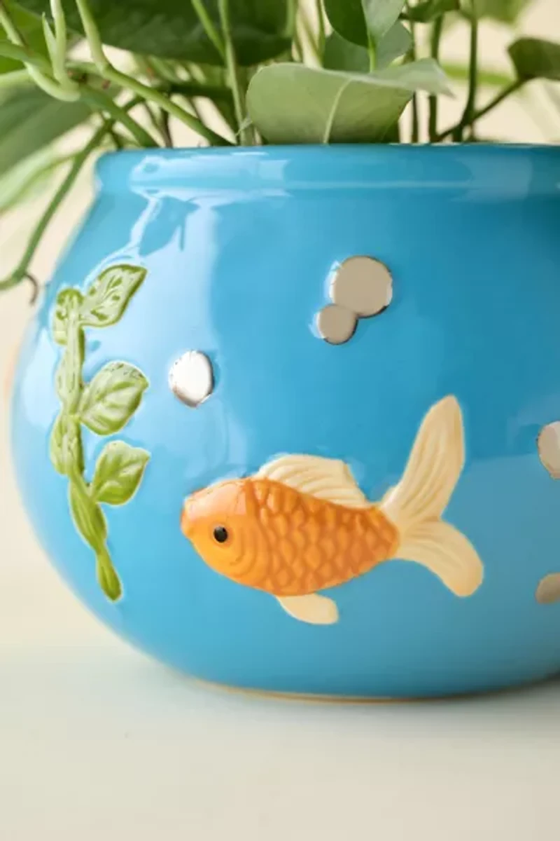 Fishbowl Ceramic Planter