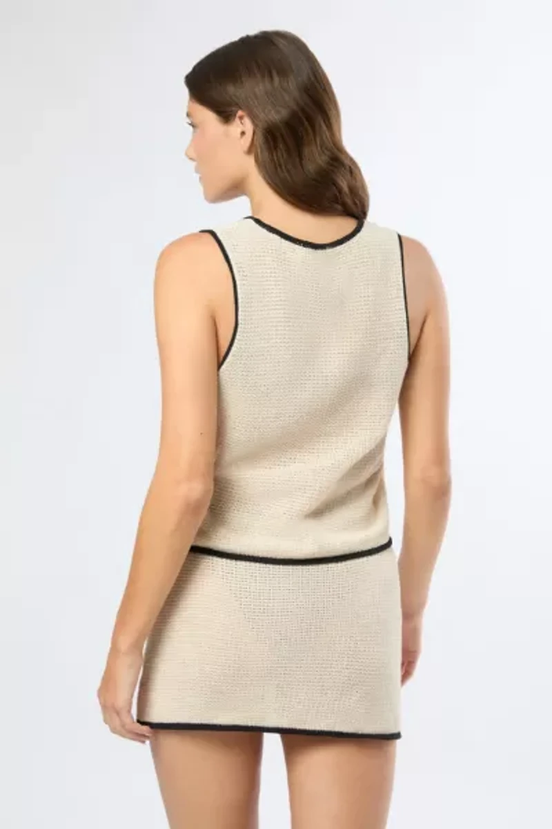 Onia Linen Knit Mini Skirt