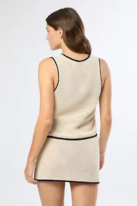Onia Linen Knit Mini Skirt