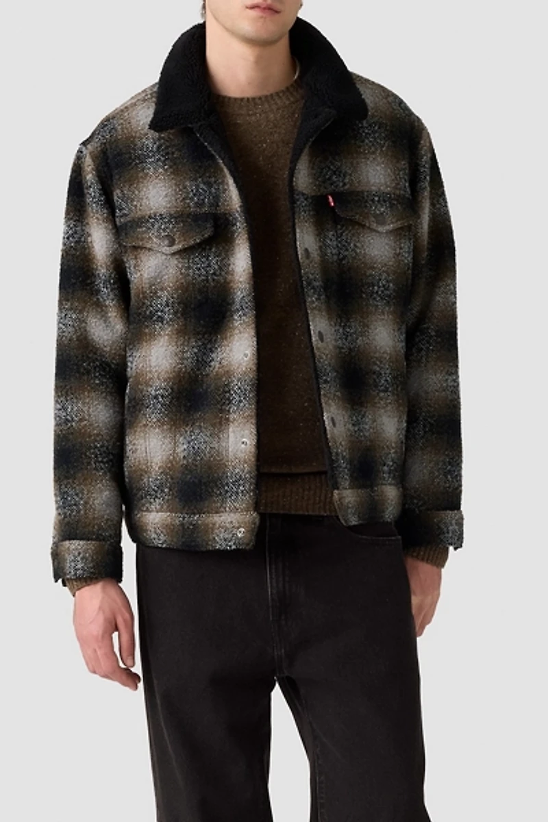 Levi’s® Plaid Relaxed Fit Trucker Jacket