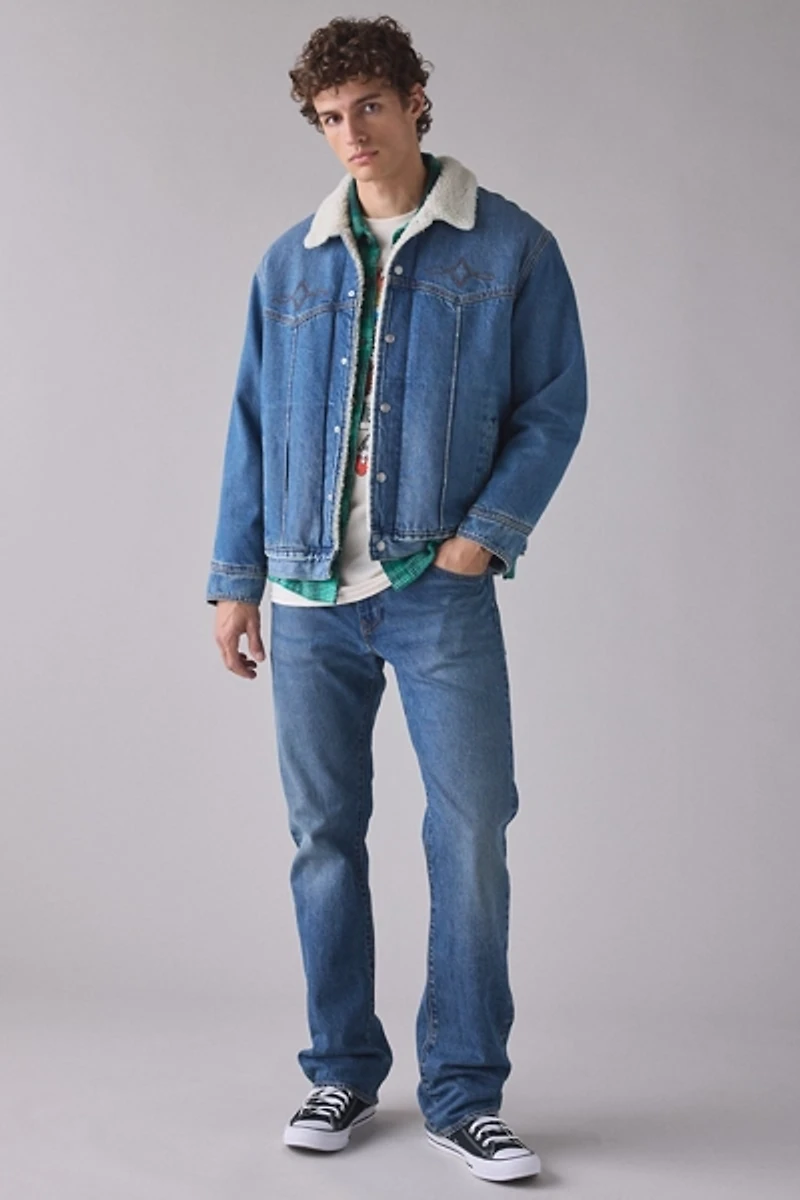 Levi’s® Western Fleece-Lined Denim Trucker Jacket