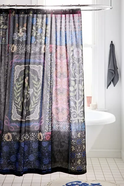 Raya Icon Patterned Shower Curtain