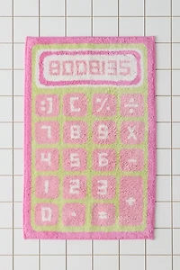 Girl Math Plush Tufted Bath Mat