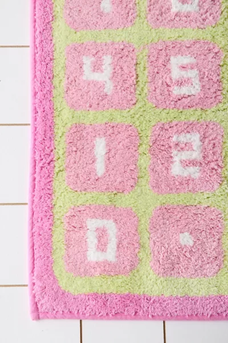 Girl Math Plush Tufted Bath Mat