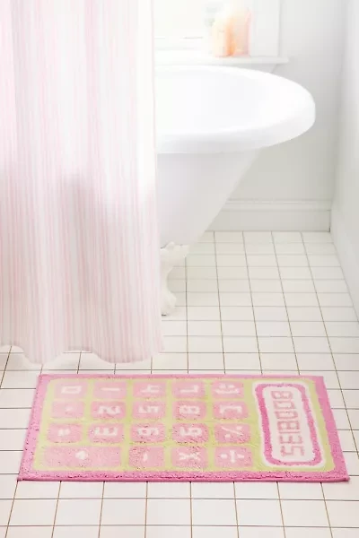 Girl Math Plush Tufted Bath Mat