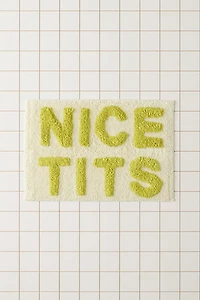 Nice Tits Plush Tufted Bath Mat