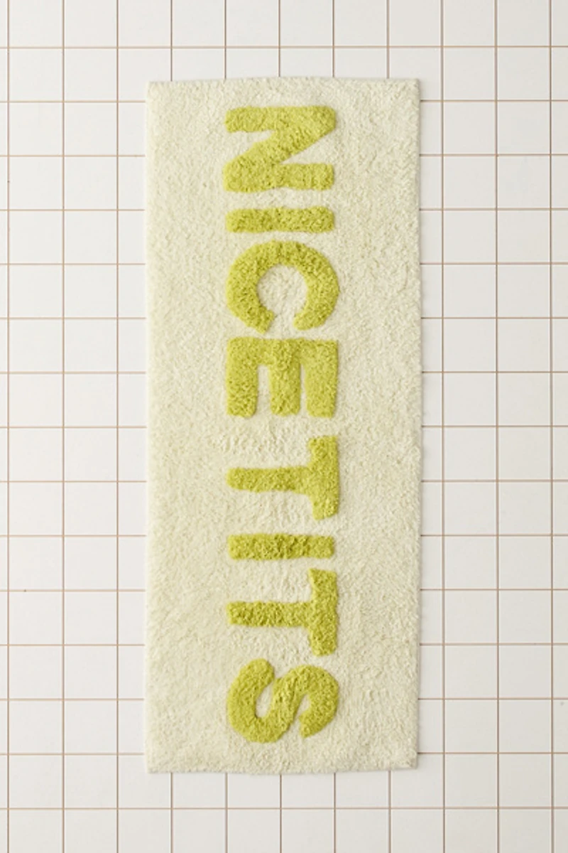 Nice Tits Plush Tufted Bath Mat