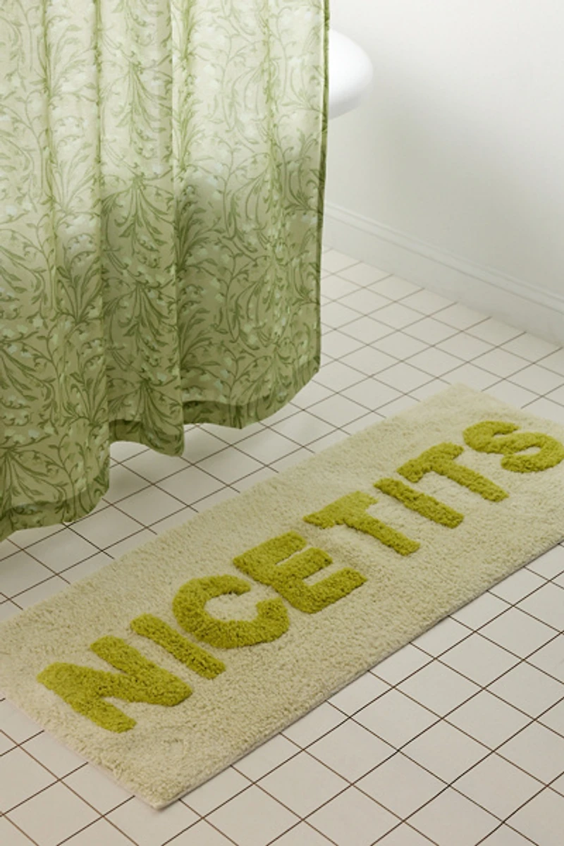 Nice Tits Plush Tufted Bath Mat