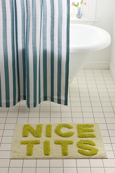 Nice Tits Plush Tufted Bath Mat