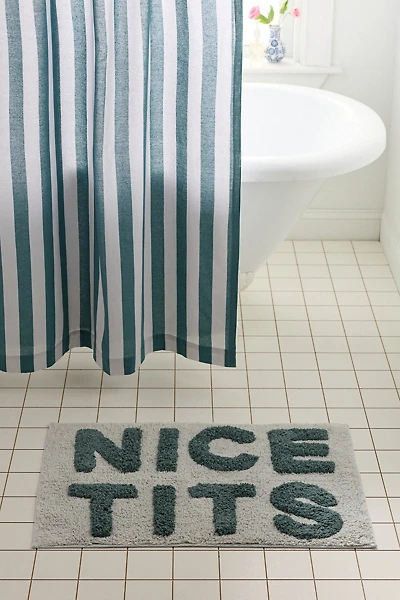 Nice Tits Plush Tufted Bath Mat