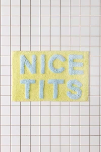 Nice Tits Plush Tufted Bath Mat