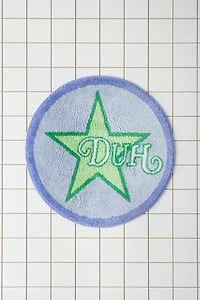 Duh Star Round Plush Tufted Bath Mat