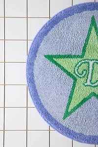 Duh Star Round Plush Tufted Bath Mat