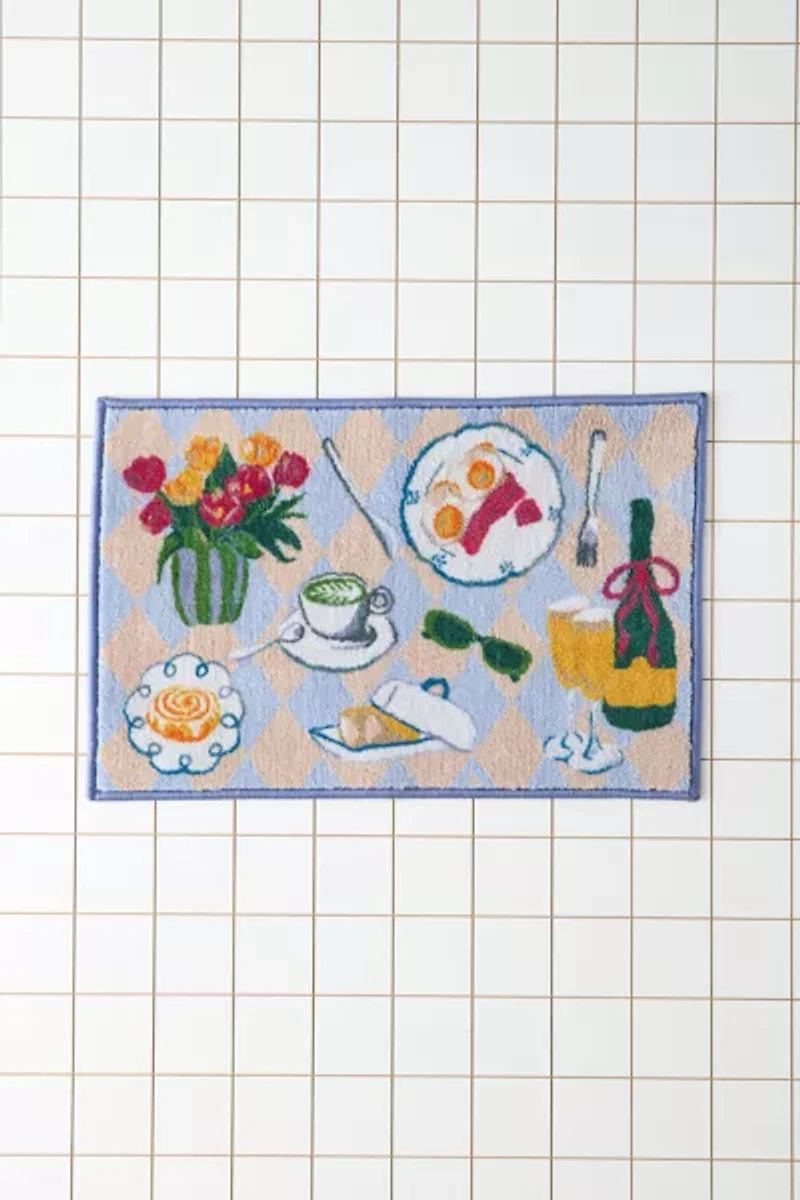 Girl Brunch Printed Bath Mat