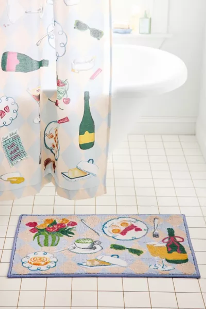 Girl Brunch Printed Bath Mat