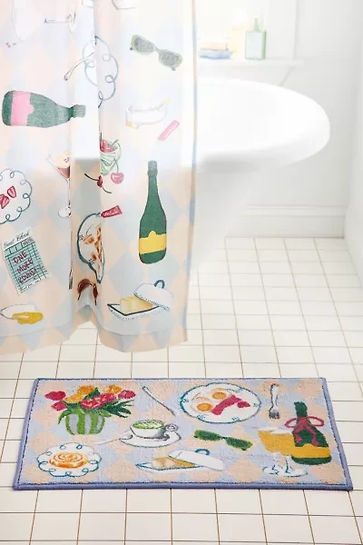 Girl Brunch Printed Bath Mat