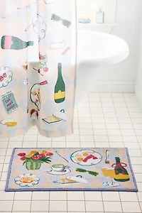 Girl Brunch Printed Bath Mat