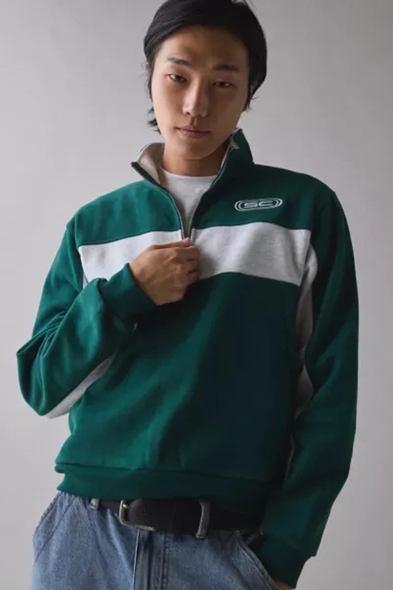 Standard Cloth Jump Shot Quarter-Zip Sweatshirt