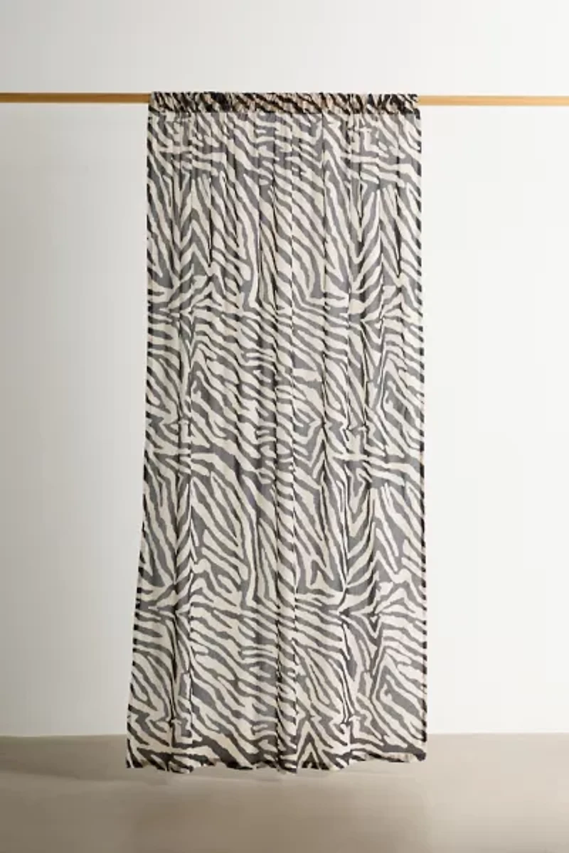 Darcie Zebra Patterned Window Panel