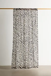 Darcie Zebra Patterned Window Panel
