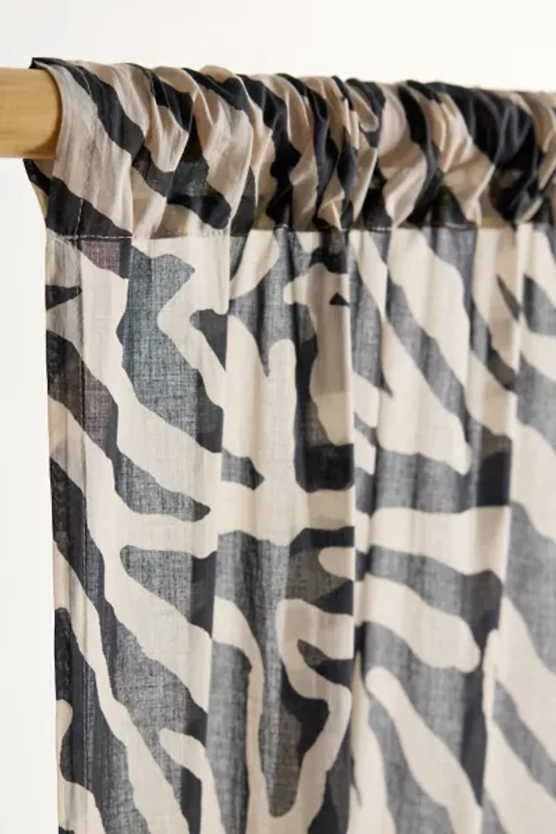 Darcie Zebra Patterned Window Panel