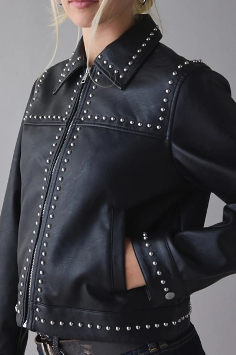 Levi’s® Studded Faux Leather Jacket