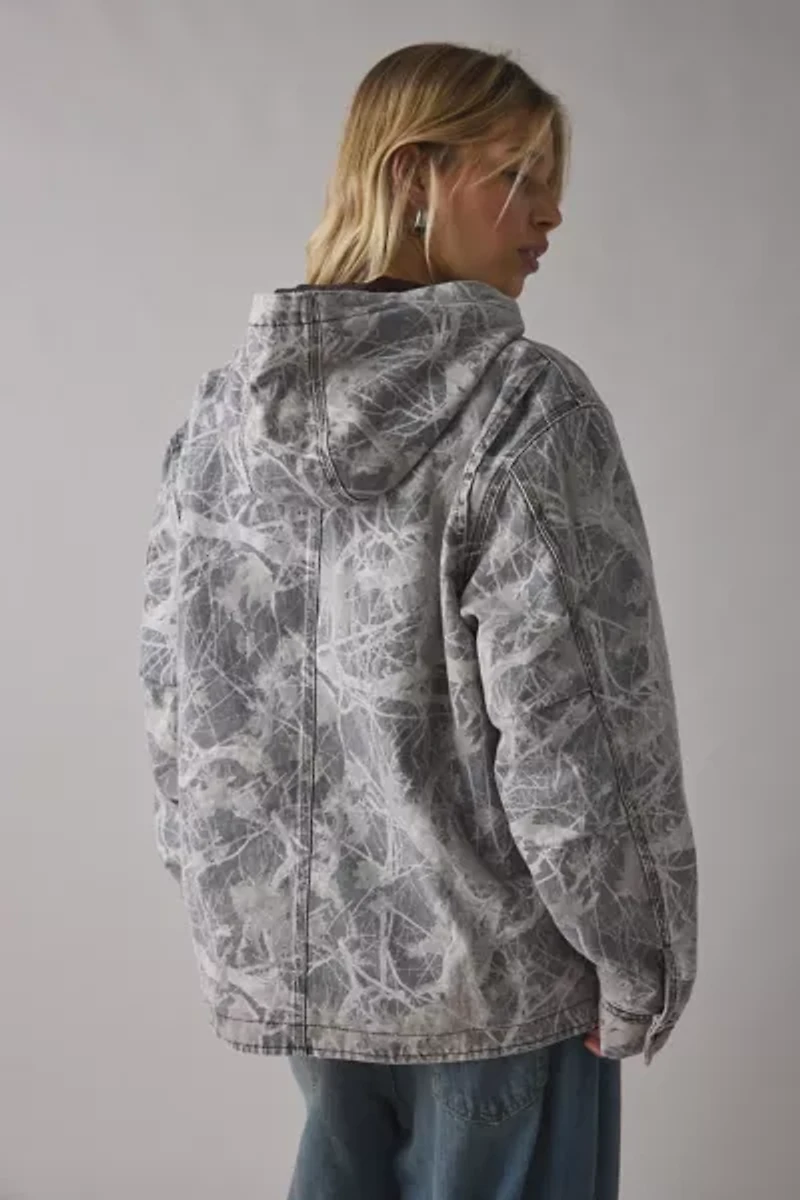 BDG Avril Cotton Canvas Zip-Up Hooded Skate Jacket