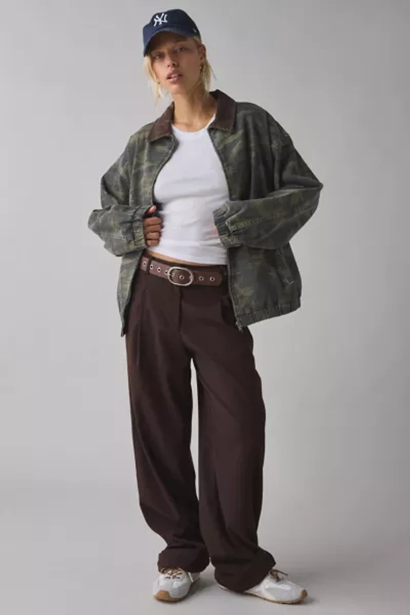 BDG Dex Printed Canvas Workwear Jacket