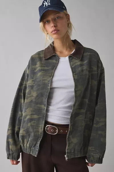 BDG Dex Printed Canvas Workwear Jacket