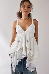 Kimchi Blue Song For Love Tiered Babydoll Tunic Tank Top