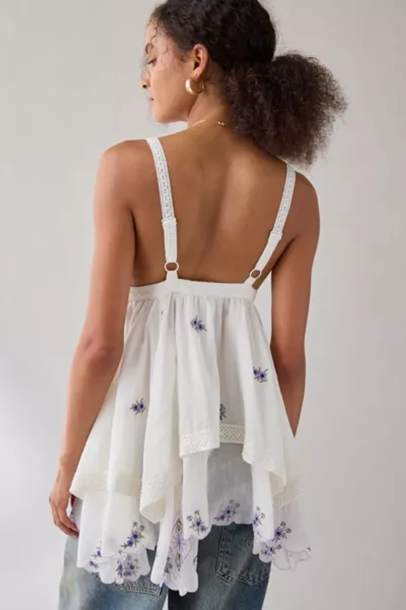 Kimchi Blue Song For Love Tiered Babydoll Tunic Tank Top