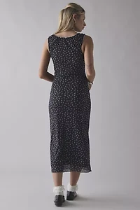 Daisy Street Ditsy Floral V-Neck Slip Midi Dress