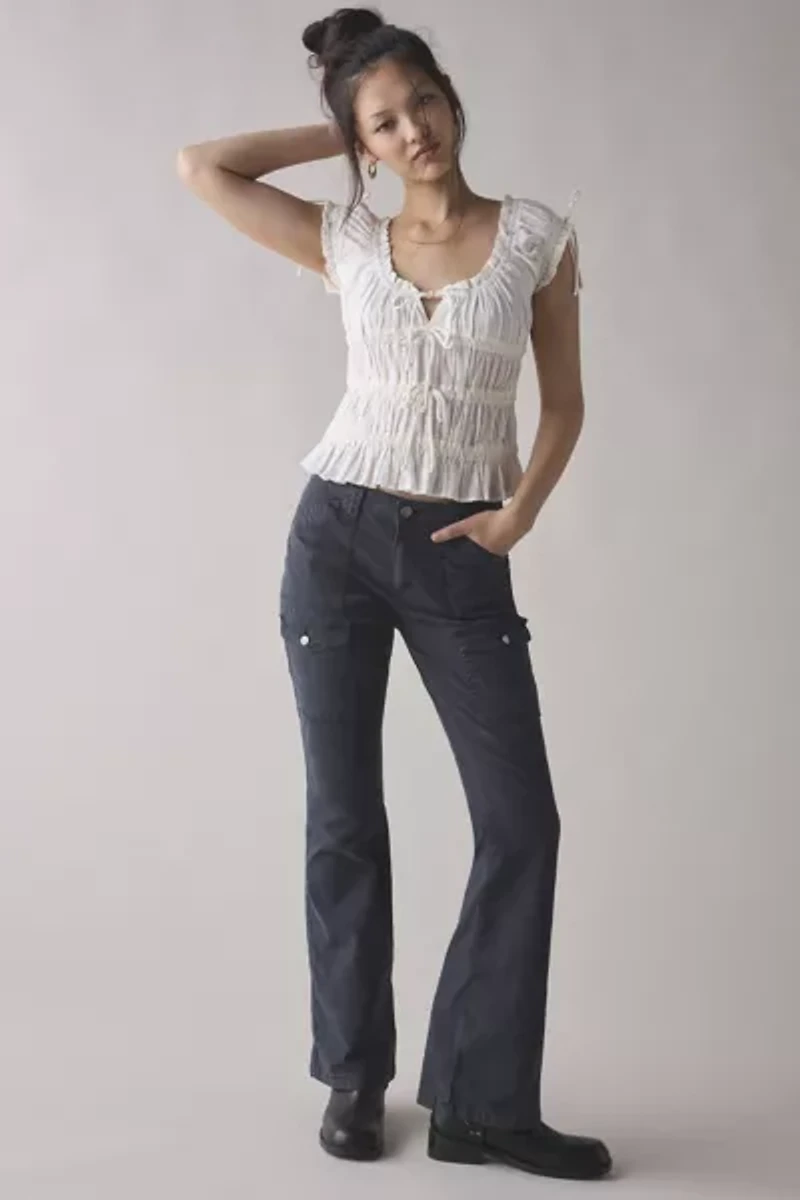 BDG Brigid Canvas Low-Rise Bootcut Utility Pant