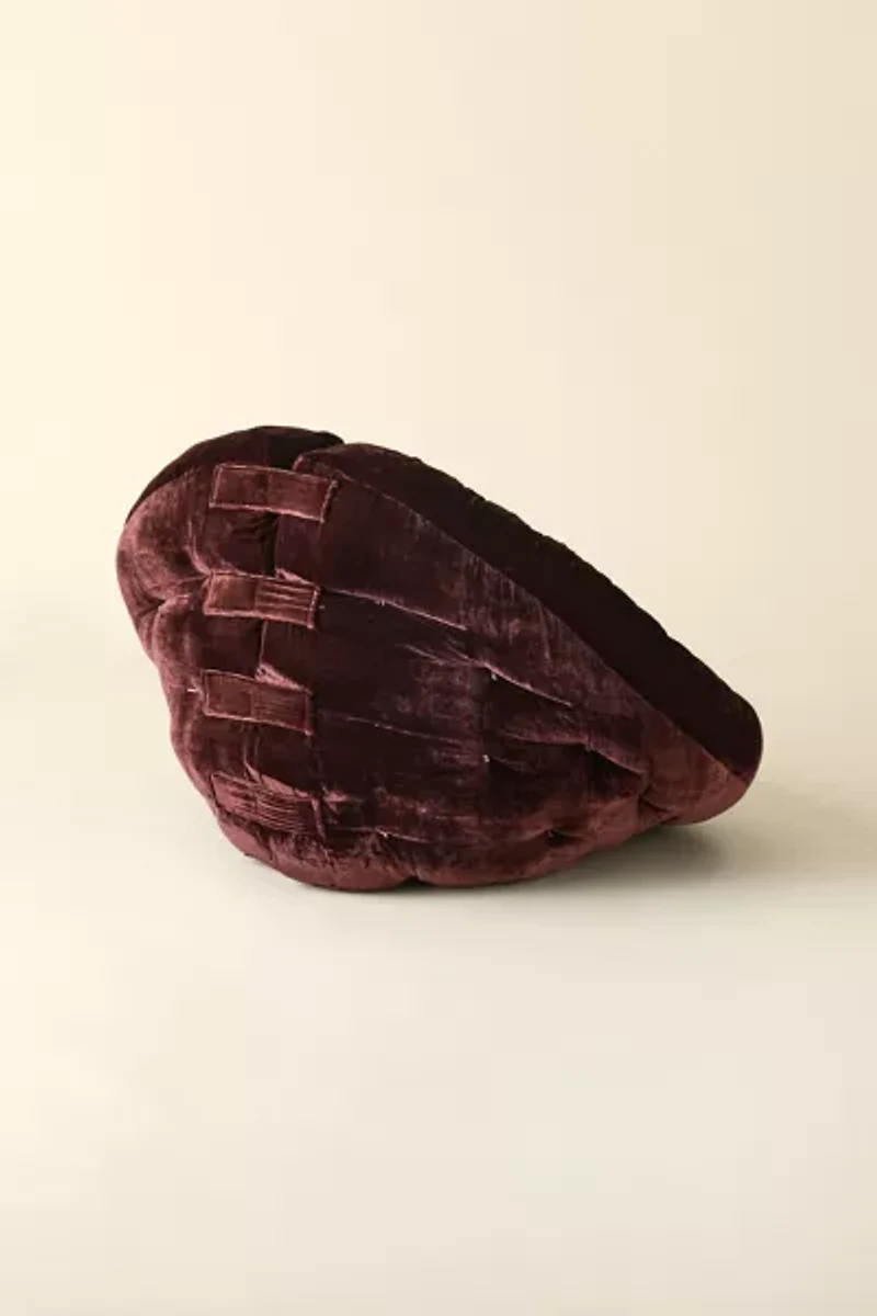 Juno Velvet Convertible Lounge Chair & Floor Cushion