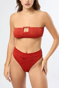 Onia Poppy Halter Bikini Top