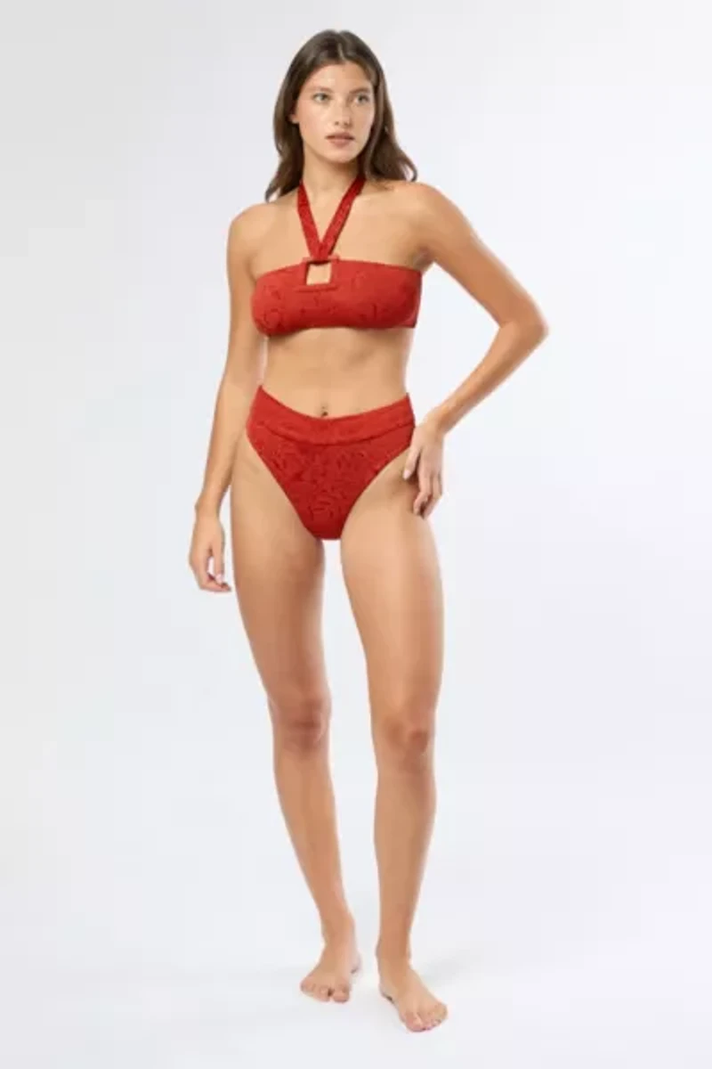 Onia Poppy Halter Bikini Top