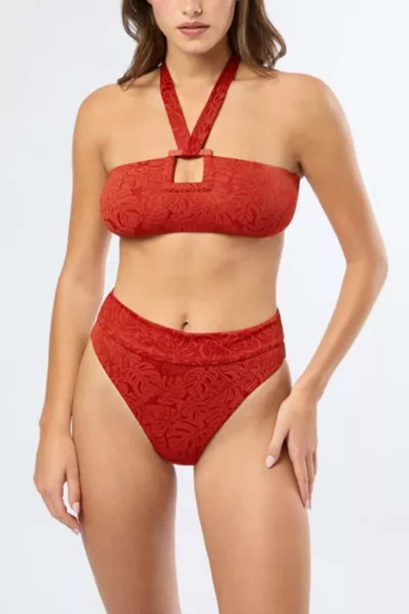 Onia Poppy Halter Bikini Top