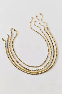 Essential Waterproof Chain Layering Necklace Set