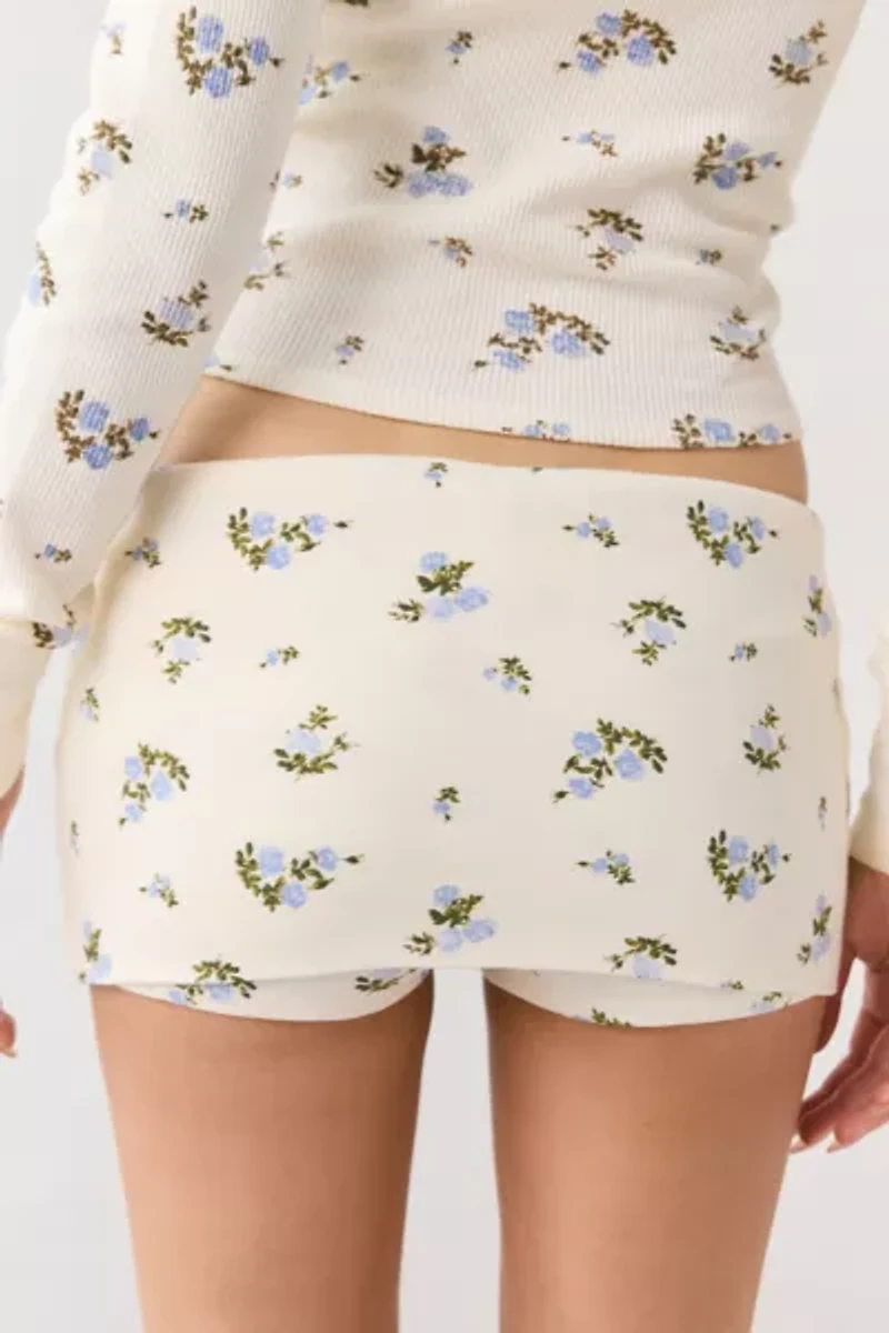 Out From Under Darling Low-Rise Foldover Micro Mini Skort