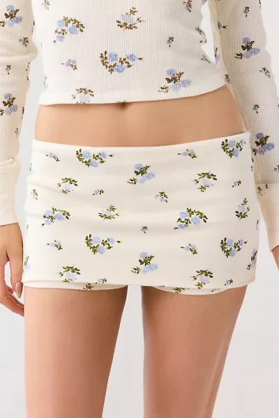 Out From Under Darling Low-Rise Foldover Micro Mini Skort