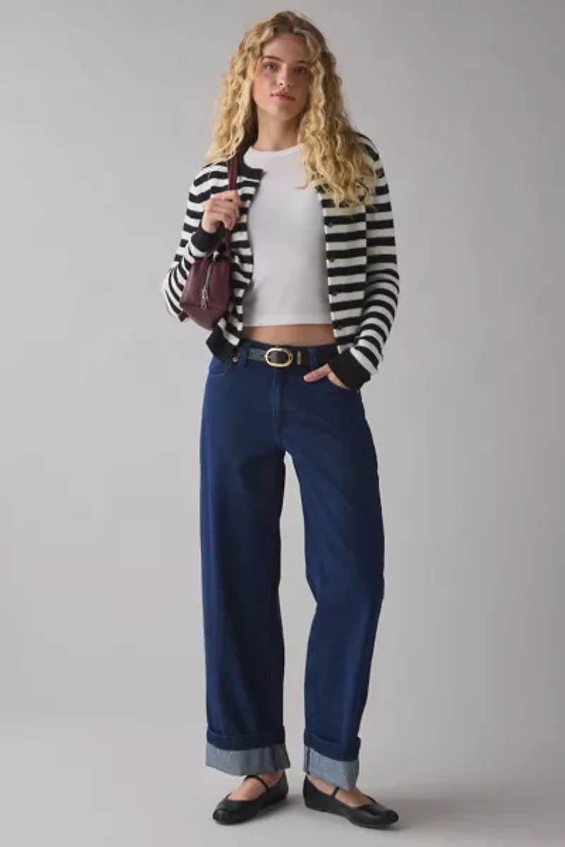 Abrand 99 Hailey Turn Up Low-Rise Baggy Jean