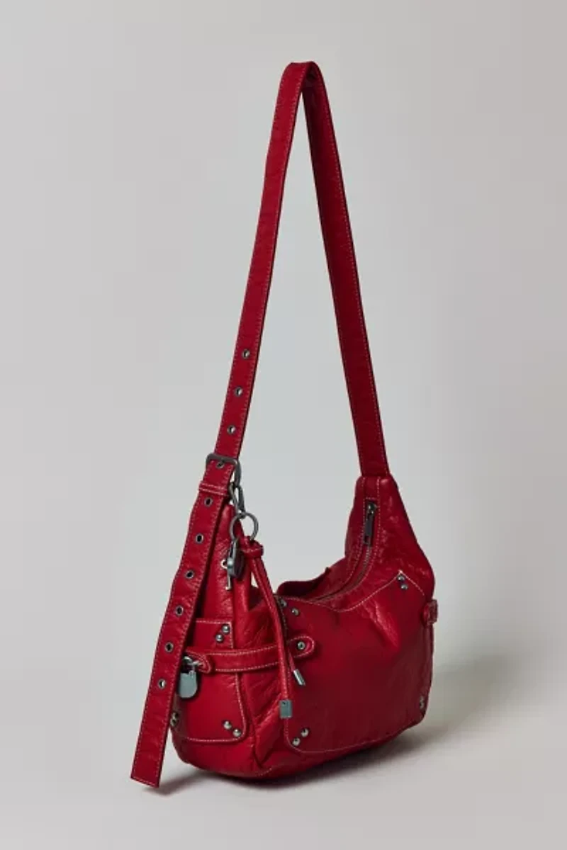 BDG Reggie Slouchy Faux Leather Hobo Bag