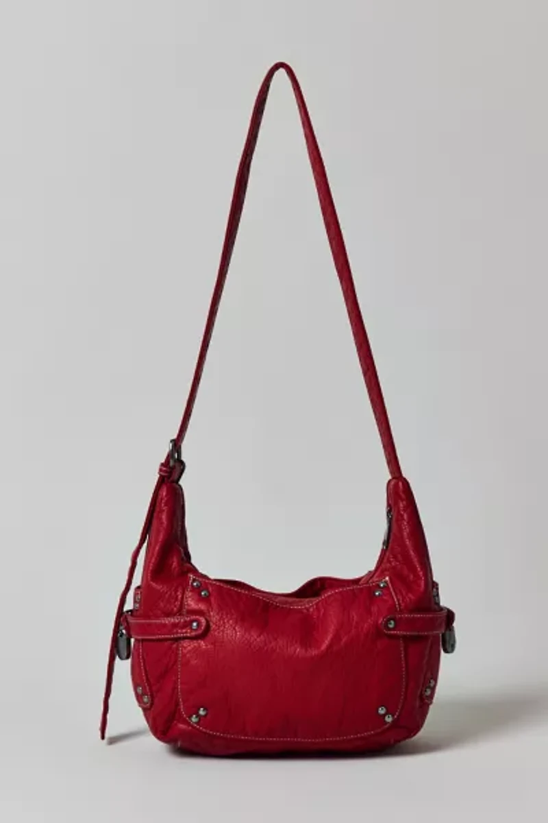 BDG Reggie Slouchy Faux Leather Hobo Bag