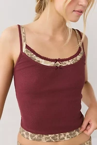 Out From Under Darling Lace Trim Layered Cami