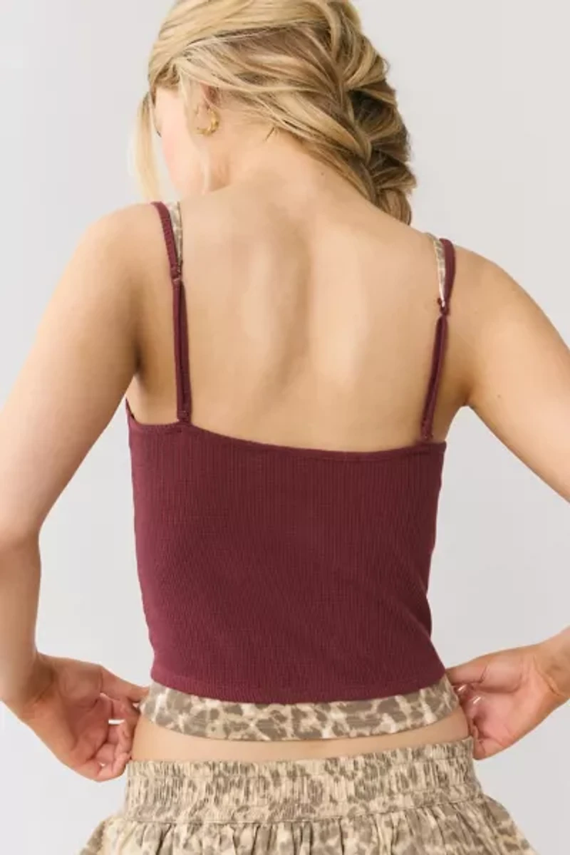 Out From Under Darling Lace Trim Layered Cami