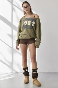 BDG Jessa Graphic Off-The-Shoulder Pullover