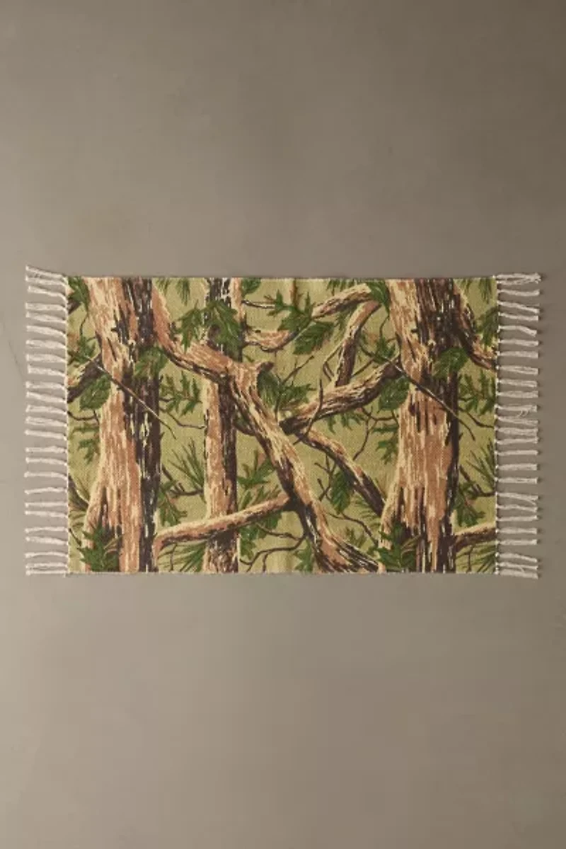 Camo Screen Printed Rug