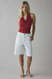 Kimchi Blue Carla Layered Lace Twofer Cowl Neck Halter Top