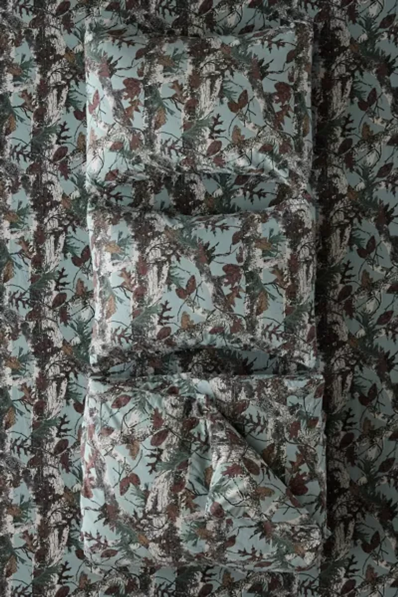 Forest Leaf Camo Duvet Cover Set